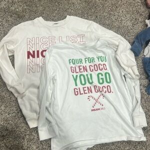 Girls holiday tee and sweatshirt set size L (10/12)